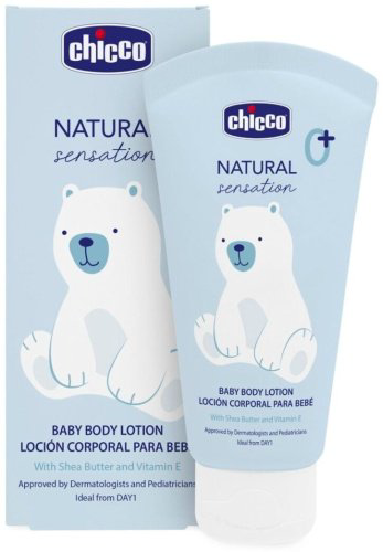 Chicco Лосьон для тела Natural Sensation, с маслом ши, риса и сладкого миндаля 150 мл