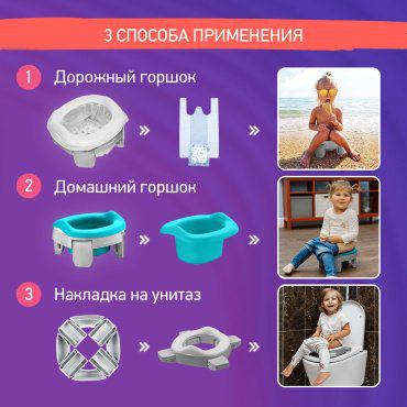 Горшок ROXY HP-255G голубой, серый купить,NaN