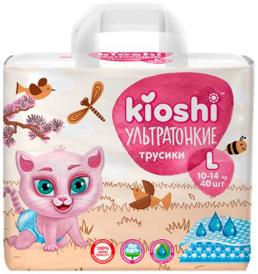 Трусики Kioshi Ультратонкие L, 40 шт купить,NaN