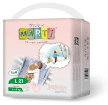 Подгузники MARTI L, 21 шт