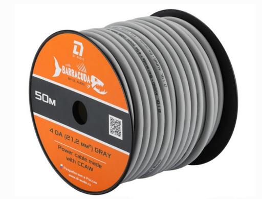 Кабель силовой DL Audio Barracuda Power Cable 4 Ga серый 50м