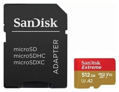 Карта памяти SanDisk Extreme SDSQXA1-512G-GN6MA 512GB купить,NaN