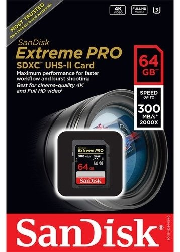 Карта памяти SanDisk Extreme Pro SDSDXPK-064G-GN4IN 64Gb купить,NaN