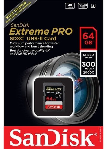 Карта памяти SanDisk Extreme Pro SDSDXPK-064G-GN4IN 64Gb купить,NaN