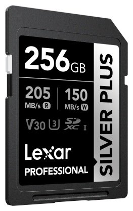Карта памяти Lexar Secure Digital XC Silver Plus UHS-I V30 LSDSIPL256G-RNNNC 256 Гб купить,NaN