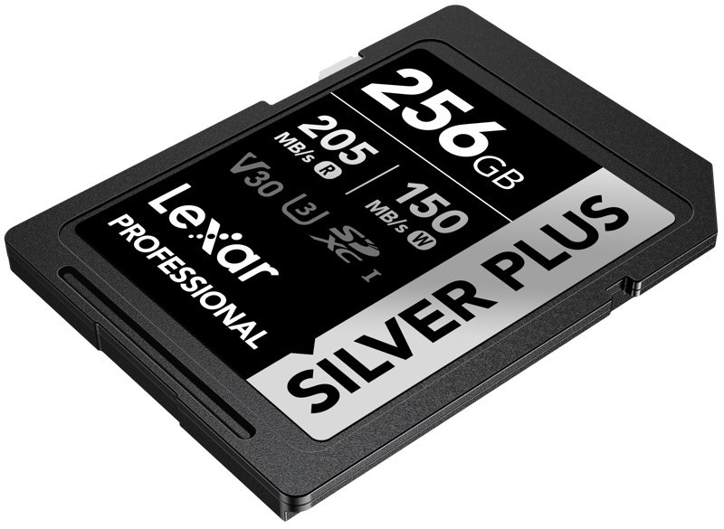 Карта памяти Lexar Secure Digital XC Silver Plus UHS-I V30 LSDSIPL256G-RNNNC 256 Гб купить,NaN