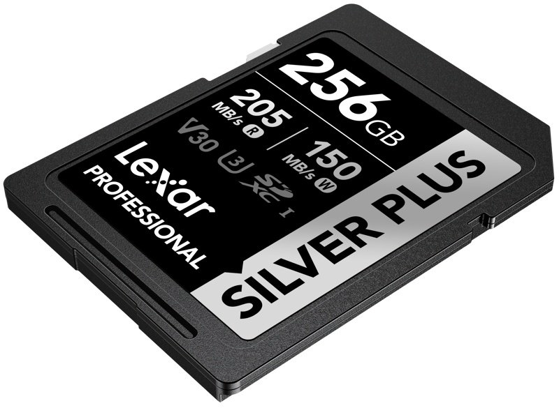 Карта памяти Lexar Secure Digital XC Silver Plus UHS-I V30 LSDSIPL256G-RNNNC 256 Гб купить,NaN