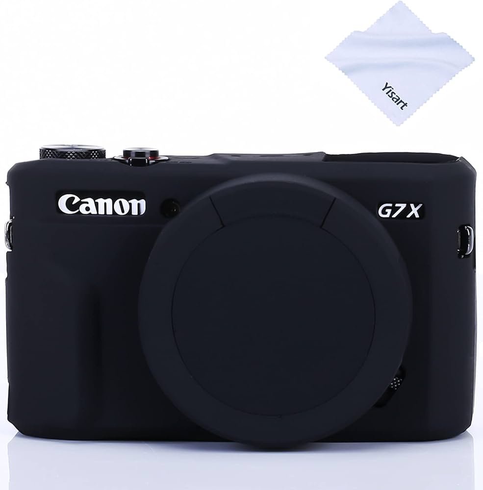 Чехол MAMEN для Canon PowerShot G7X Mark III черный купить,NaN