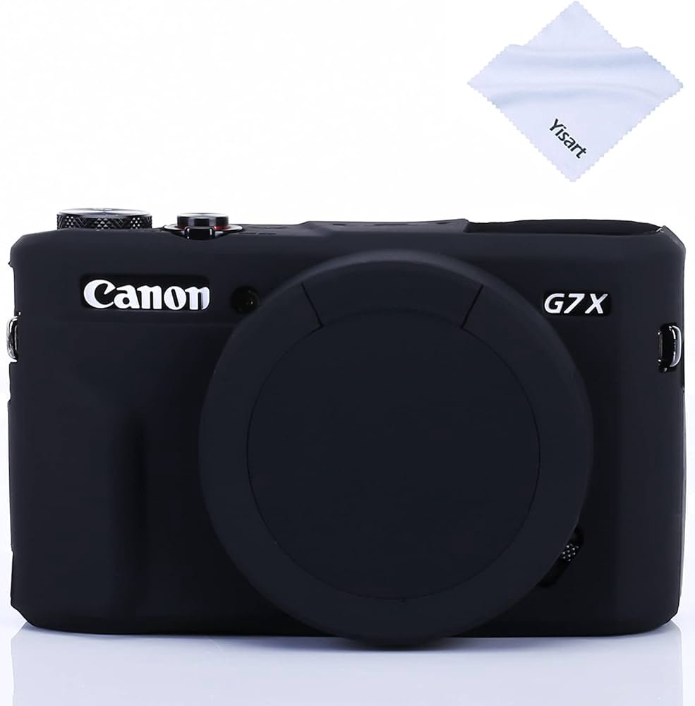 Чехол MAMEN для Canon PowerShot G7X Mark III черный купить,NaN