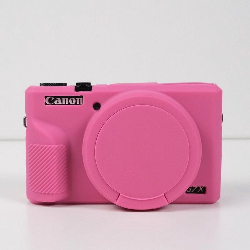 Чехол MAMEN для Canon PowerShot G7X Mark III розовый купить,NaN