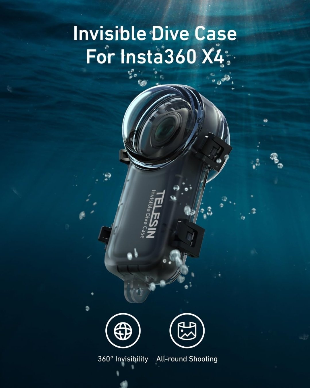 Аквабокс Telesin S4-WTP-08-TIS для Insta360 X4 купить,NaN