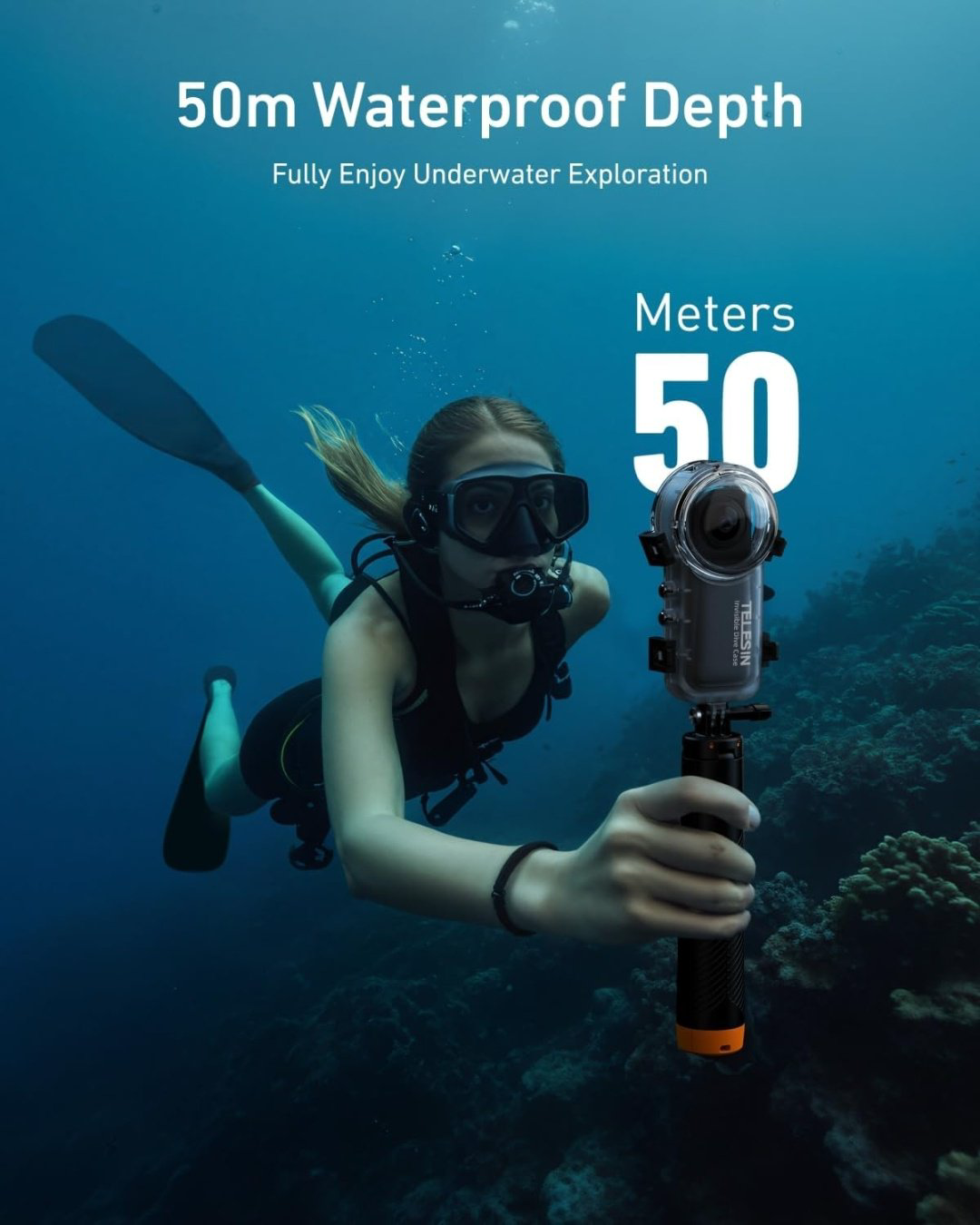 Аквабокс Telesin S4-WTP-08-TIS для Insta360 X4 купить,NaN