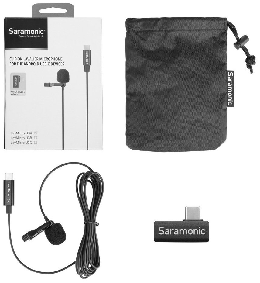 Микрофон Saramonic LavMicro U3A черный купить,NaN