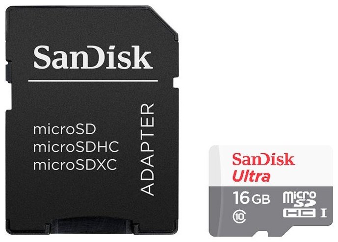 Карта памяти SanDisk Ultra SDSQUNS-016G-GN3MA 16Gb купить,NaN