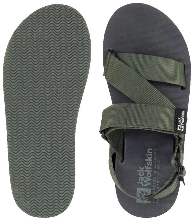 Сандалии Jack Wolfskin зеленый купить,NaN