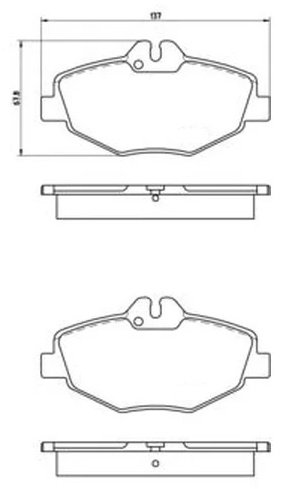 Колодки Brembo передние P50049 купить,NaN