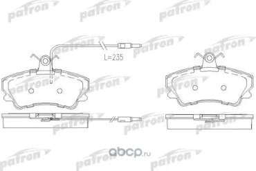 Колодки PATRON передние PBP880 купить,NaN