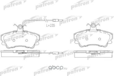 Колодки PATRON передние PBP880 купить,NaN