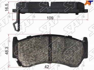 Колодки SAT передние STAY040NS060 4 шт купить,NaN