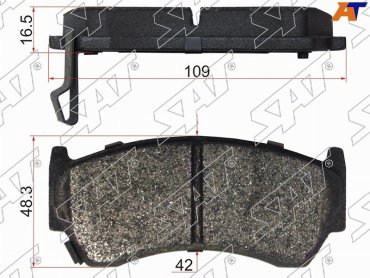 Колодки SAT передние STAY040NS060 4 шт купить,NaN
