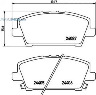 Колодки Winkod передние W1409BP купить,NaN