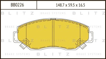 Колодки BLITZ передние BB0226 купить,NaN