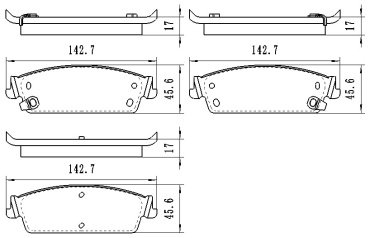 Колодки Winkod задние W1731BP купить,NaN