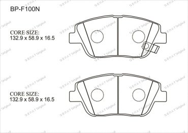 Колодки Gerat передние BP-F100N купить,NaN