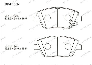 Колодки Gerat передние BP-F100N купить,NaN