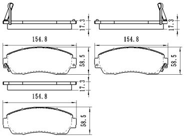 Колодки Winkod передние W0041BP купить,NaN