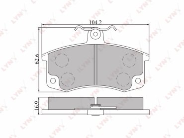 Колодки LYNXauto BD-4601 купить,NaN