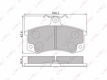 Колодки LYNXauto BD-4601 купить,NaN