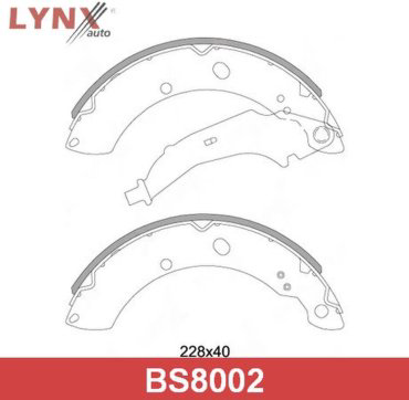 Колодки LYNXauto BS8002 купить,NaN