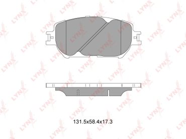 Колодки LYNXauto BD-7522 купить,NaN
