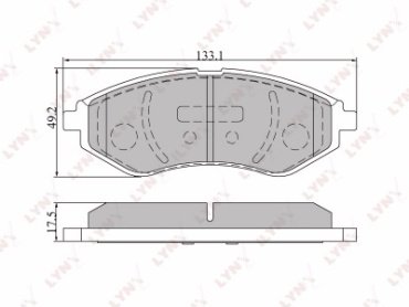 Колодки LYNXauto BD-1803 купить,NaN