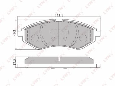 Колодки LYNXauto BD-1803 купить,NaN