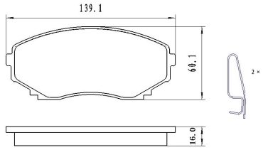 Колодки Winkod передние W1616BP купить,NaN