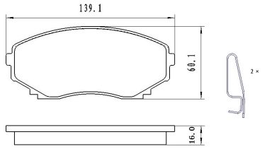 Колодки Winkod передние W1616BP купить,NaN