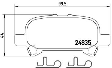 Колодки AKIKA задние AP-44 4 шт купить,NaN