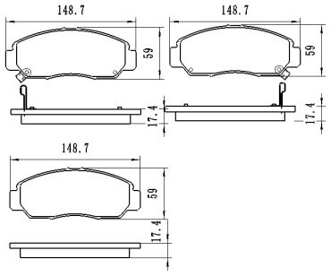 Колодки Winkod передние W0004BP купить,NaN