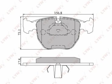 Колодки LYNXauto BD-1401 купить,NaN