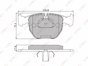 Колодки LYNXauto BD-1401 купить,NaN