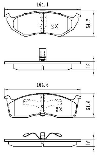 Колодки Winkod передние W1468BP 4 шт купить,NaN