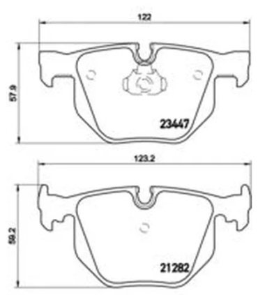 Колодки Brembo задние P06029 купить,NaN