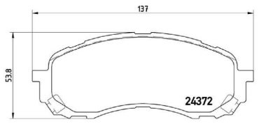 Колодки Brembo передние P 78 015, P78015, 4 шт купить,NaN