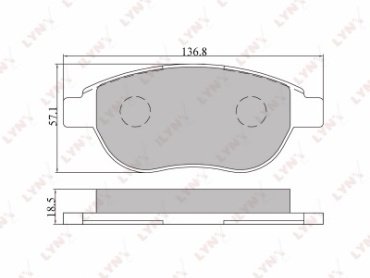 Колодки LYNXauto BD-2202 купить,NaN