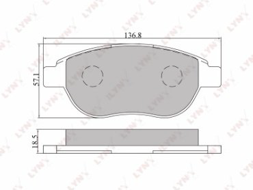 Колодки LYNXauto BD-2202 купить,NaN