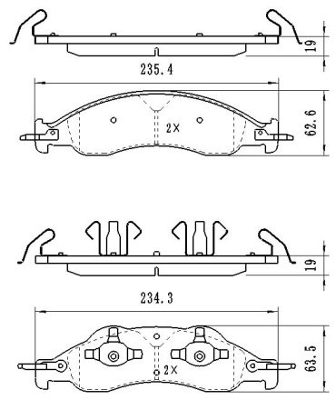 Колодки Winkod передние W1558BP 4 шт