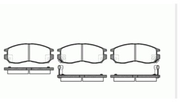 Колодки KEBONO передние CD-6043M 4 шт купить,NaN