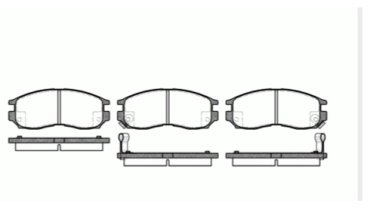 Колодки KEBONO передние CD-6043M 4 шт купить,NaN